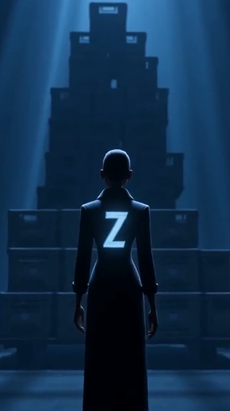 Silhouette vor dem Lager mit dem Zeynah-Zeichen